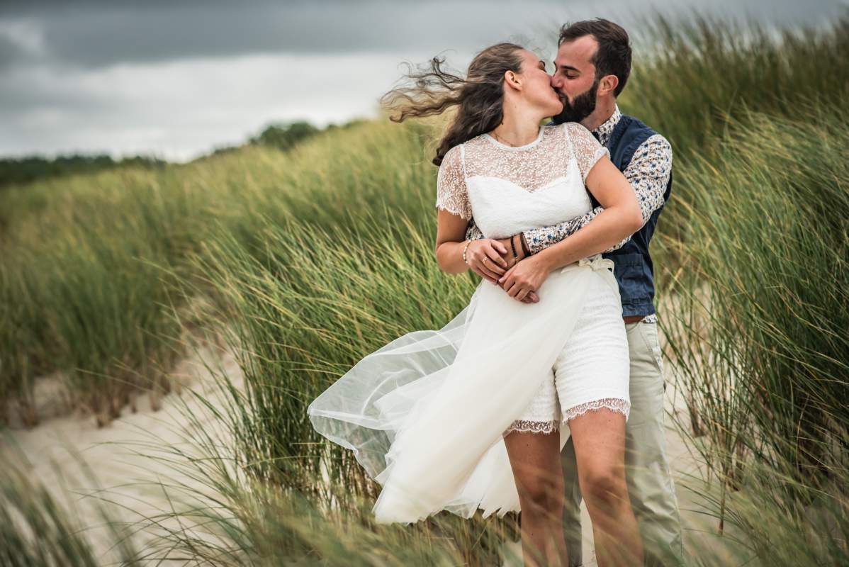 Robe de mariée sur-mesure par A.Tellier